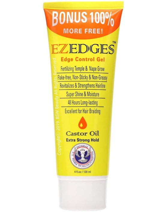 EZEDGES Edge Control Gel Extra Strong Hold (Castor Oil)