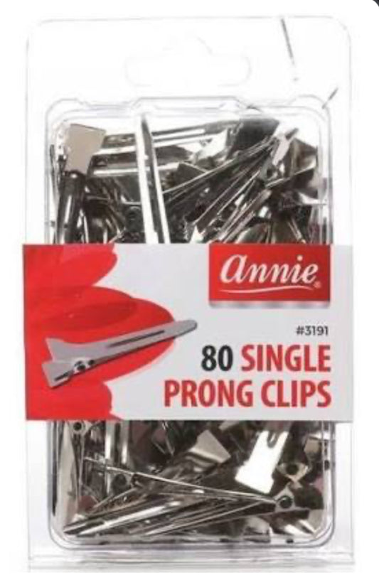 Annie Single Prong Clips 80 Count