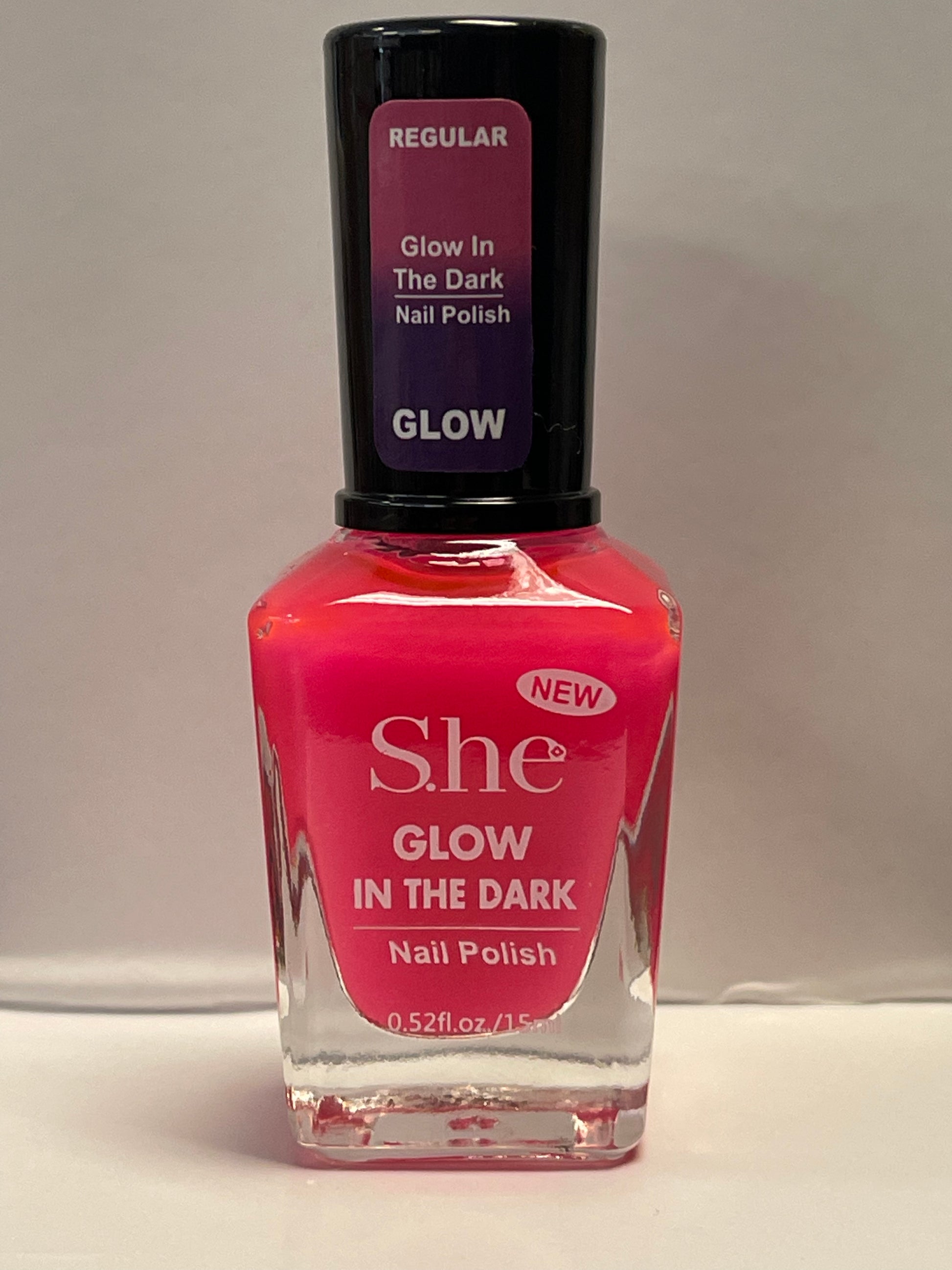 Glow in the dar nail polish (hot pink) - Tam's Natural Solutions