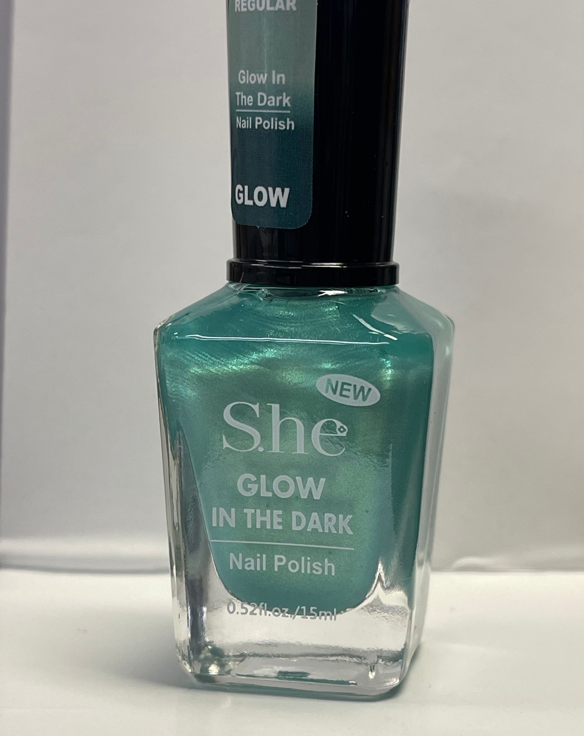 Glow in the dar nail polish (aquamarine) - Tam's Natural Solutions