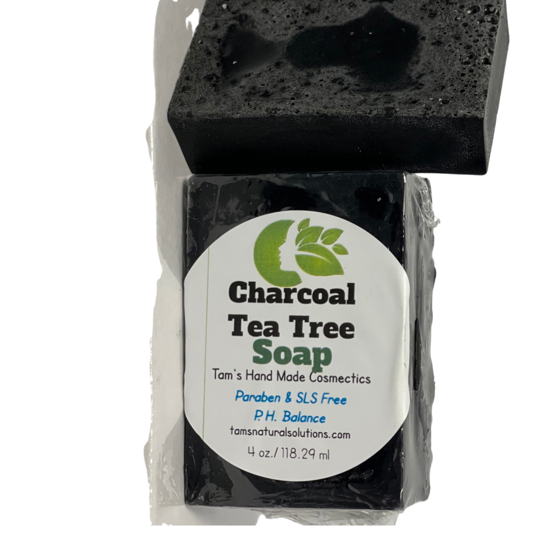 Charcoal Tea Tree (Acne Bar) - Tam's Natural Solutions