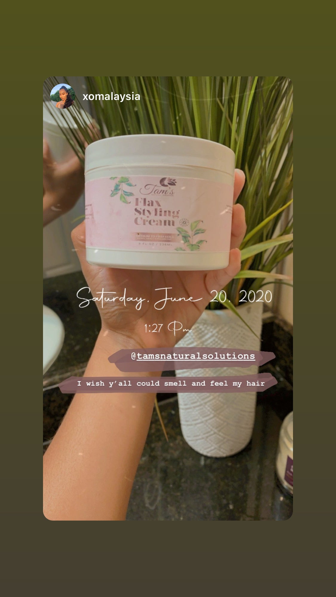 Flax Styling Cream ( Firm Hold) - Tam's Natural Solutions