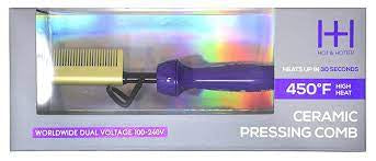 Hot and hotter ceramic pressing comb - Tam's Beauty Supply 