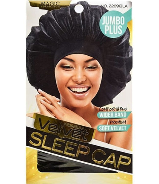 Magic collection Jumbo Plus Premium Velvet Sleep Cap - Tam's Beauty Supply 