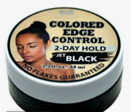 Colored edge control jet black 2.3oz - Tam's Natural Solutions
