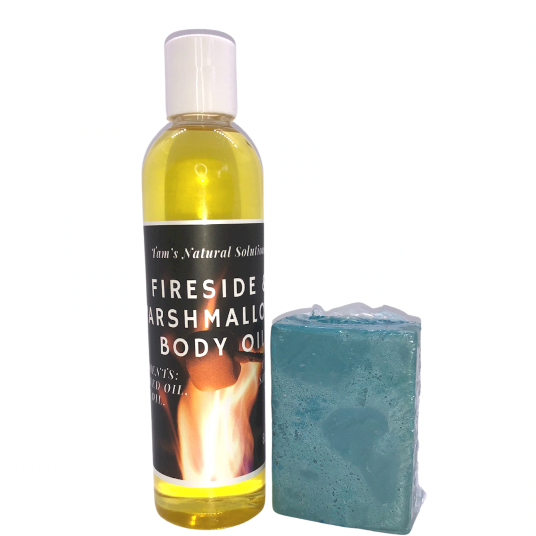 Fireside & Marshmallow Body Oil and Soap - Tam's Natural Solutions