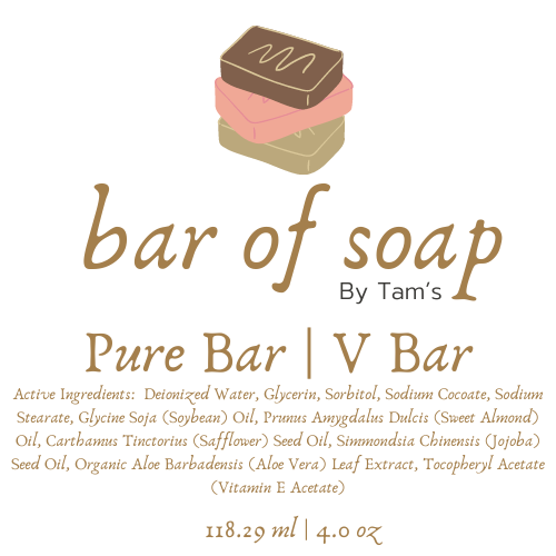 Pure Bar Soap (unsented) 6 Bars - Tam's Natural Solutions