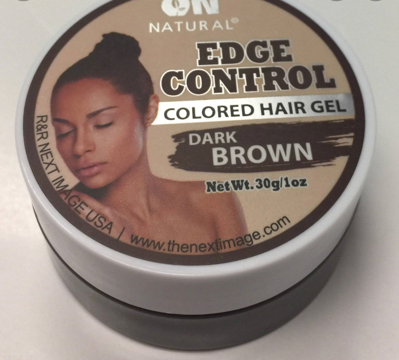 Colored Edge control 1oz dark Brown - Tam's Natural Solutions